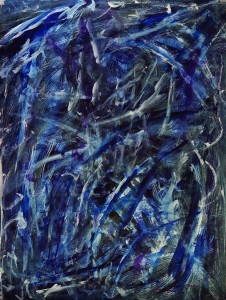 Blue Daze Mixed Media (Charcoal, Graphite, Acrylic Ink) on 100% Cotton Paper Sight Size: 24'H x 18w 2024